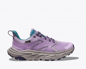 HOKA Anacapa 2 Low GTX Kids' Hiking Shoes Light Purple | 362791PUT