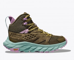 HOKA Anacapa Breeze Mid Women's Hiking Boots Dark Olive | 036489NPA