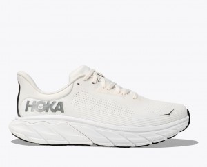 HOKA Arahi 7 Men's Running Shoes White | 097258JKA