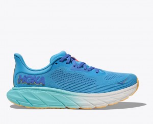 HOKA Arahi 7 Women's Running Shoes Blue | 406912IJB