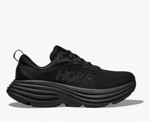 HOKA Bondi 8 Men's Running Shoes Black | 094753OAN