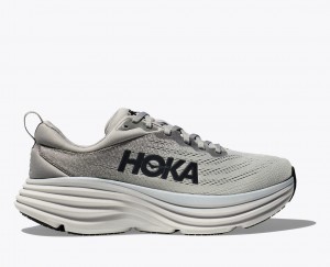 HOKA Bondi 8 Men's Running Shoes Grey | 782651PHE