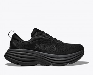 HOKA Bondi 8 Women's Running Shoes Black | 801792SXO