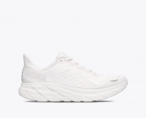 HOKA Clifton 8 Men's Running Shoes White | 260538IYU