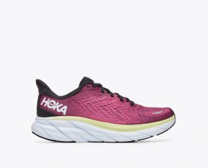 HOKA Clifton 8 Women's Running Shoes Light Burgundy | 156920IJL