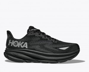 HOKA Clifton 9 GTX Men's Running Shoes Black | 593271HPK