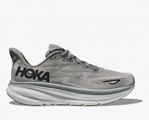 HOKA Clifton 9 Men's Running Shoes Grey | 815790SJH