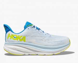 HOKA Clifton 9 Men's Running Shoes Light Blue | 173682OXY