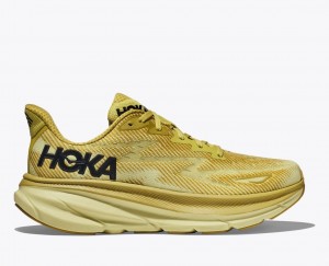 HOKA Clifton 9 Men's Running Shoes Light Khaki | 139084ODS