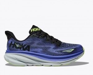 HOKA Clifton 9 Women's Running Shoes Dark Blue | 580316EZT