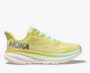 HOKA Clifton 9 Women's Running Shoes Light Green | 065974SQN