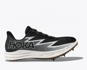 HOKA Crescendo MD Men's Track Spikes Black / White | 508932LPG