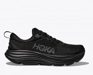 HOKA Gaviota 5 Men's Running Shoes Black | 345072EHV