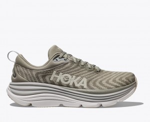 HOKA Gaviota 5 Men's Running Shoes Light Khaki | 261847CKT