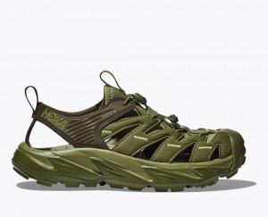 HOKA Hopara Men's Sandals Olive Green | 392157RFZ