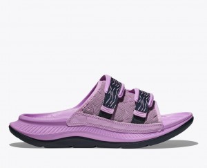 HOKA Ora Luxe Men's Slide Pink | 362514OCP