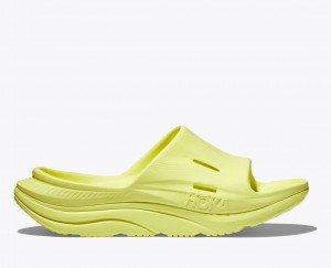 HOKA Ora Recovery 3 Men's Slide Light Green | 823079JLU