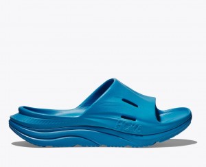 HOKA Ora Recovery 3 Women's Slide Blue | 184025YRZ