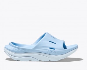 HOKA Ora Recovery 3 Women's Slide Light Blue | 293857IDG