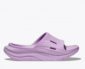 HOKA Ora Recovery 3 Women's Slide Light Purple | 273410XOW