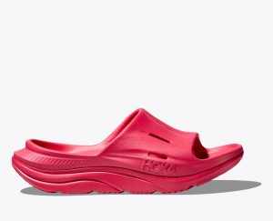 HOKA Ora Recovery 3 Women's Slide Red | 157986KDF