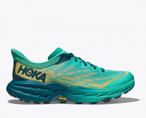 HOKA Speedgoat 5 Women's Trail Running Shoes Deep Turquoise | 320714BFZ