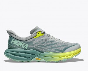 HOKA Speedgoat 5 Women's Trail Running Shoes Green / Grey | 691328AXI