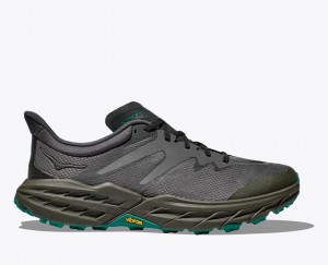 HOKA Stealth/Tech Speedgoat 5 Men's Trail Running Shoes Black | 298451EAB