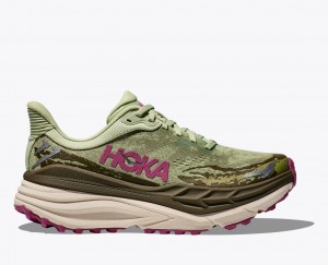 HOKA Stinson 7 Women's Trail Running Shoes Light Green / Olive | 971368COH