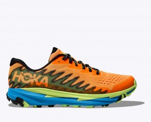 HOKA Torrent 3 Men's Trail Running Shoes Orange / Green | 237980XFO