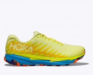 HOKA Torrent 3 Men's Trail Running Shoes Light Green / Blue | 920534YWA