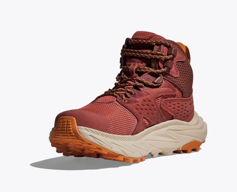 HOKA Anacapa 2 Mid GTX Women's Hiking Boots Red | 216849EIV