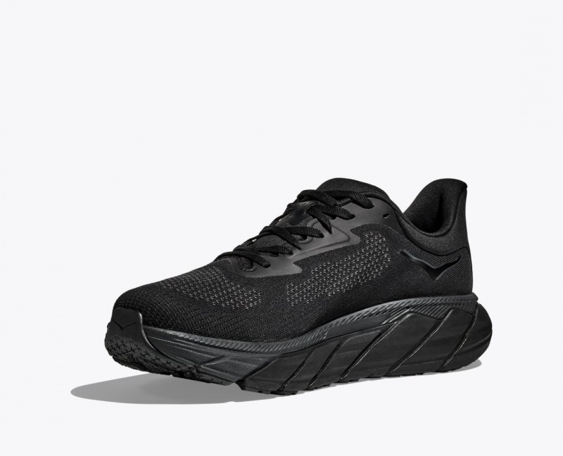 HOKA Arahi 7 Men's Running Shoes Black | 218634CFZ