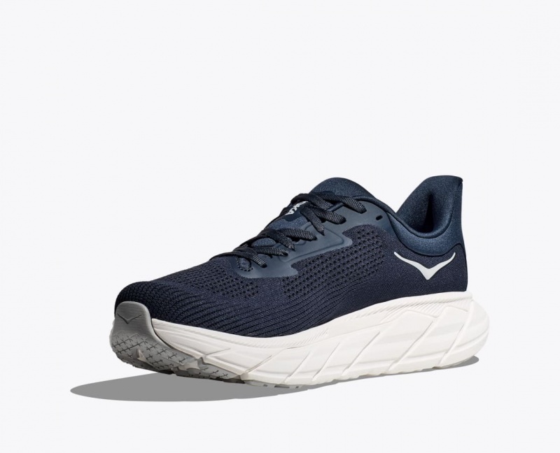 HOKA Arahi 7 Men's Running Shoes Navy / White | 203985OGF