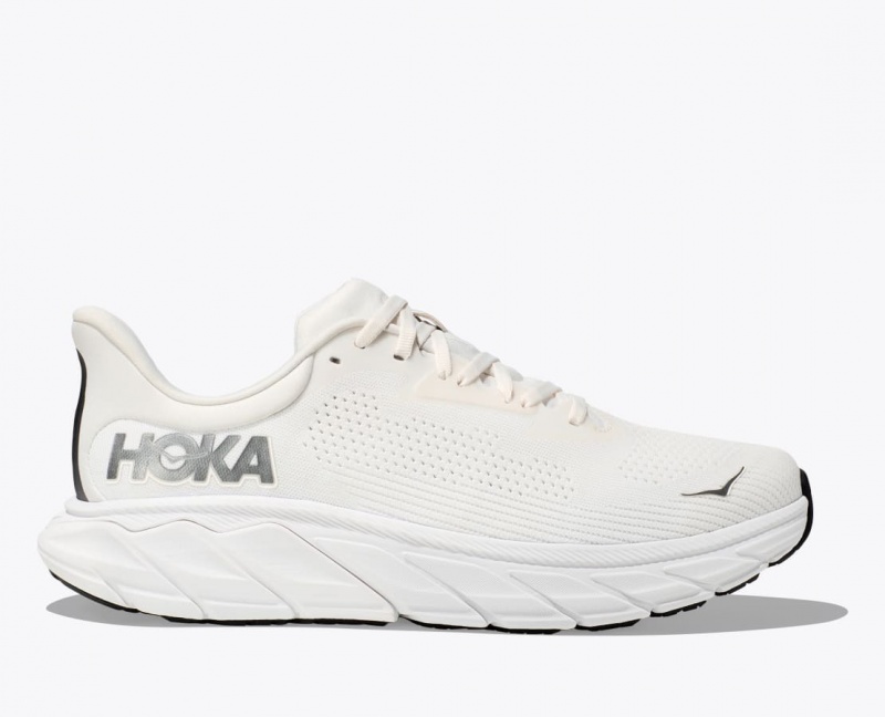 HOKA Arahi 7 Men\'s Running Shoes White | 097258JKA