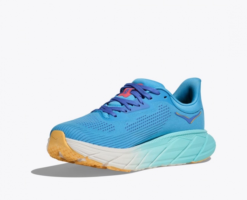 HOKA Arahi 7 Women's Running Shoes Blue | 406912IJB