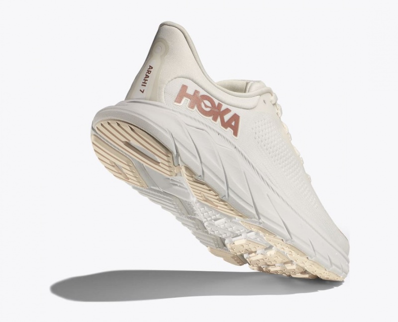 HOKA Arahi 7 Women's Running Shoes White | 163490FEC