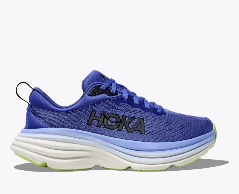 HOKA Bondi 8 Women\'s Running Shoes Dark Blue | 260731ZYQ