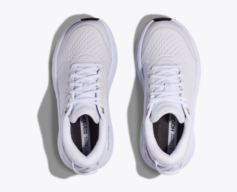 HOKA Bondi SR Men's Running Shoes White | 890734UJK