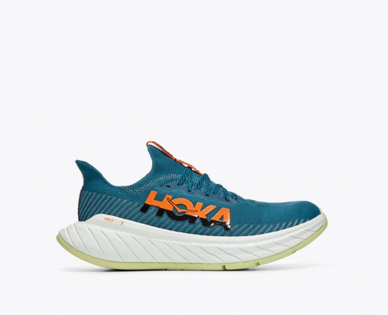 HOKA Carbon X 3 Men\'s Running Shoes Dark Green / Black | 536028XRB