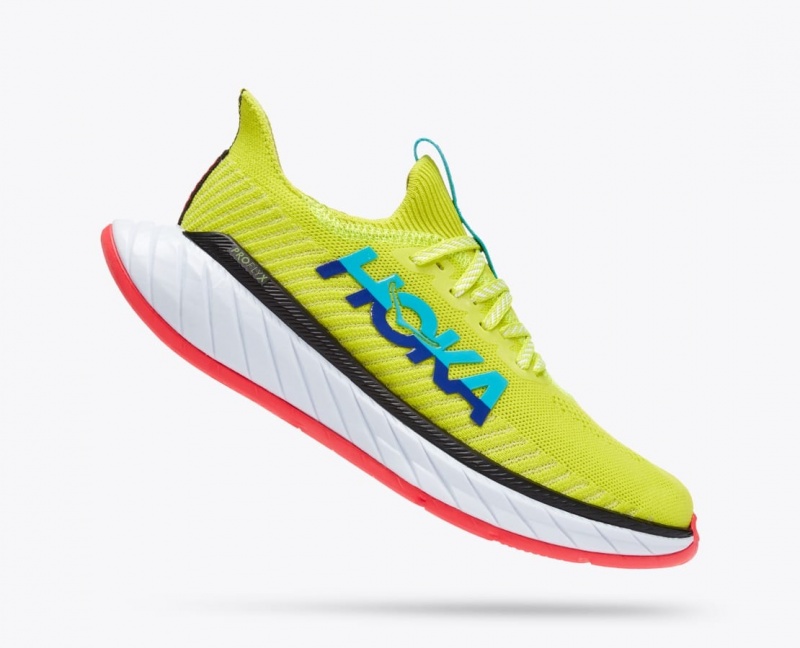 HOKA Carbon X 3 Women's Running Shoes Green / Turquoise | 389251VOX