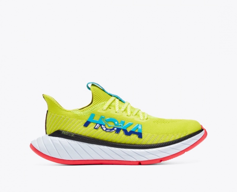 HOKA Carbon X 3 Women\'s Running Shoes Green / Turquoise | 389251VOX