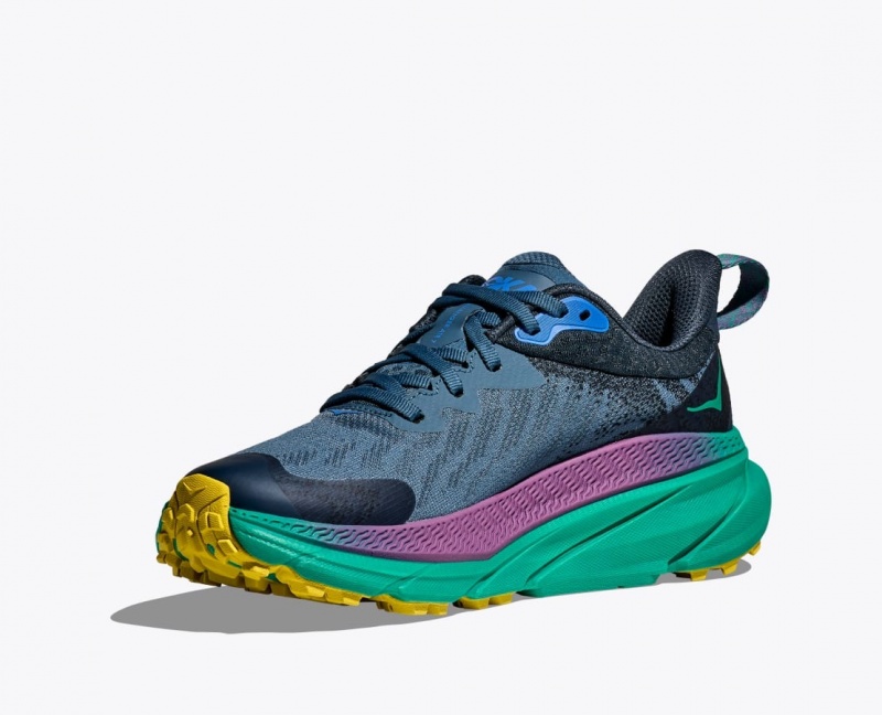 HOKA Challenger 7 GTX Women's Trail Running Shoes Dark Blue | 094358VUJ