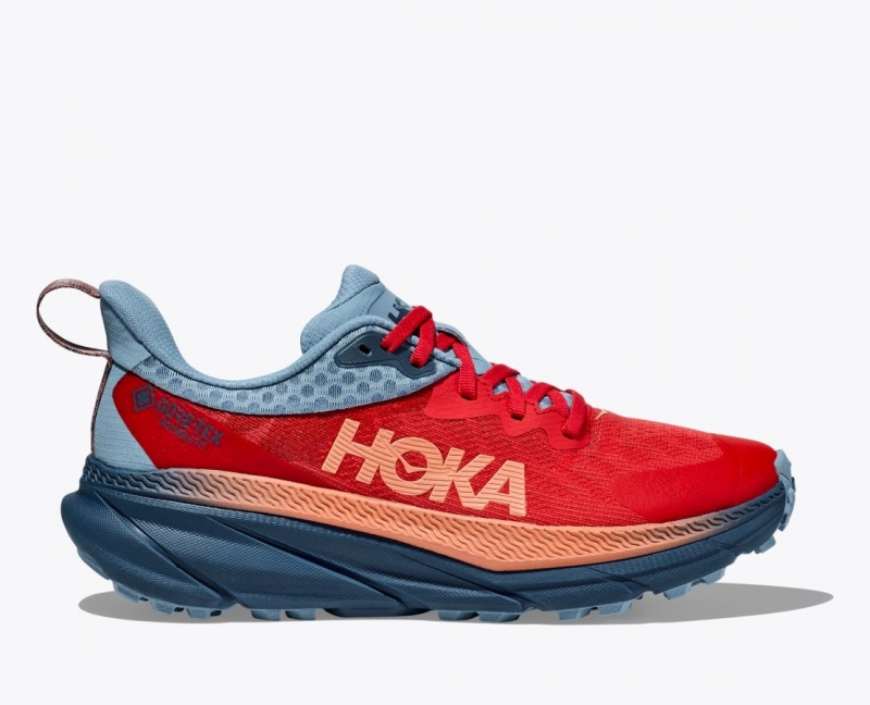 HOKA Challenger 7 GTX Women\'s Trail Running Shoes Dark Orange | 068271THQ