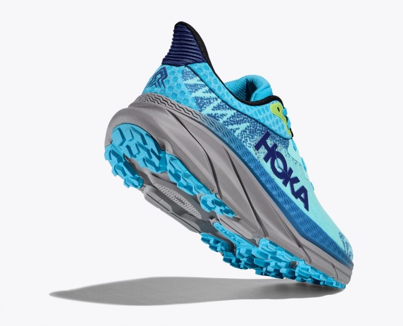 HOKA Challenger 7 Men's Trail Running Shoes Turquoise / Blue | 746981FDQ