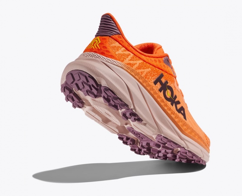 HOKA Challenger 7 Women's Trail Running Shoes Orange | 036197OJW