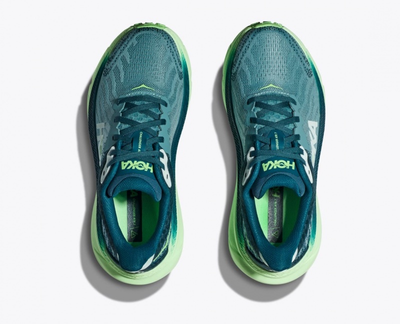 HOKA Challenger 7 Women's Trail Running Shoes Green | 082694CZY