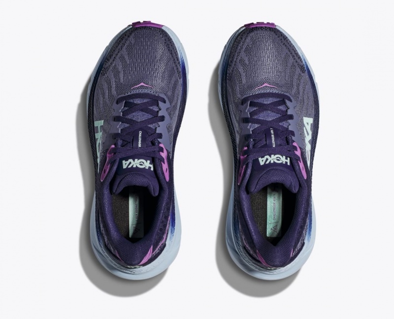 HOKA Challenger 7 Women's Trail Running Shoes Purple | 657814GPW