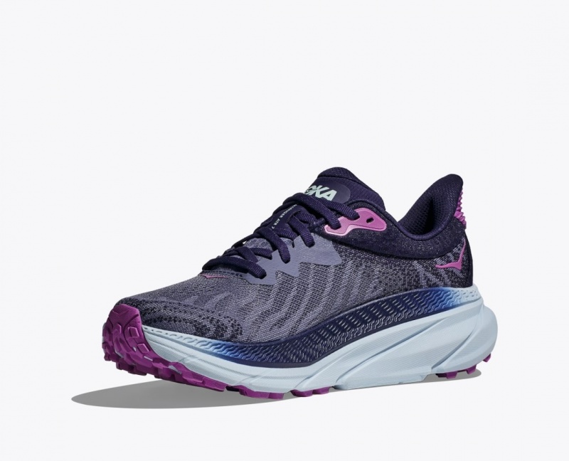 HOKA Challenger 7 Women's Trail Running Shoes Purple | 657814GPW