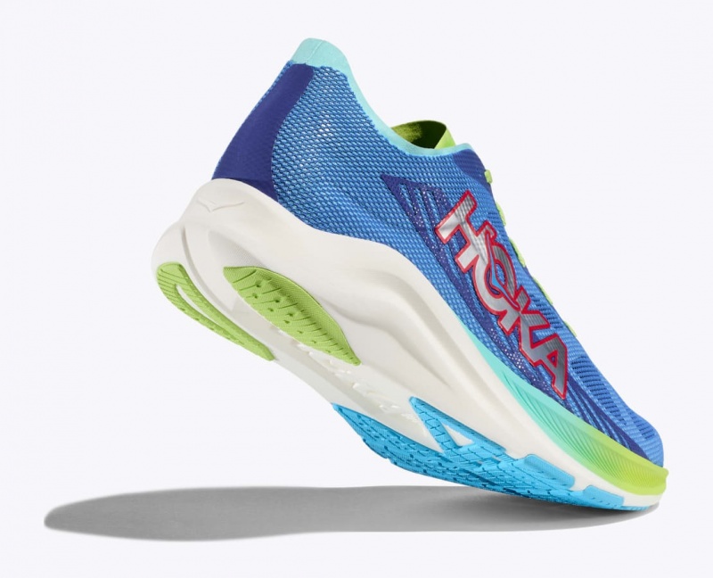 HOKA Cielo Road Women's Running Shoes Blue / Green | 068394IOK